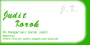 judit korok business card